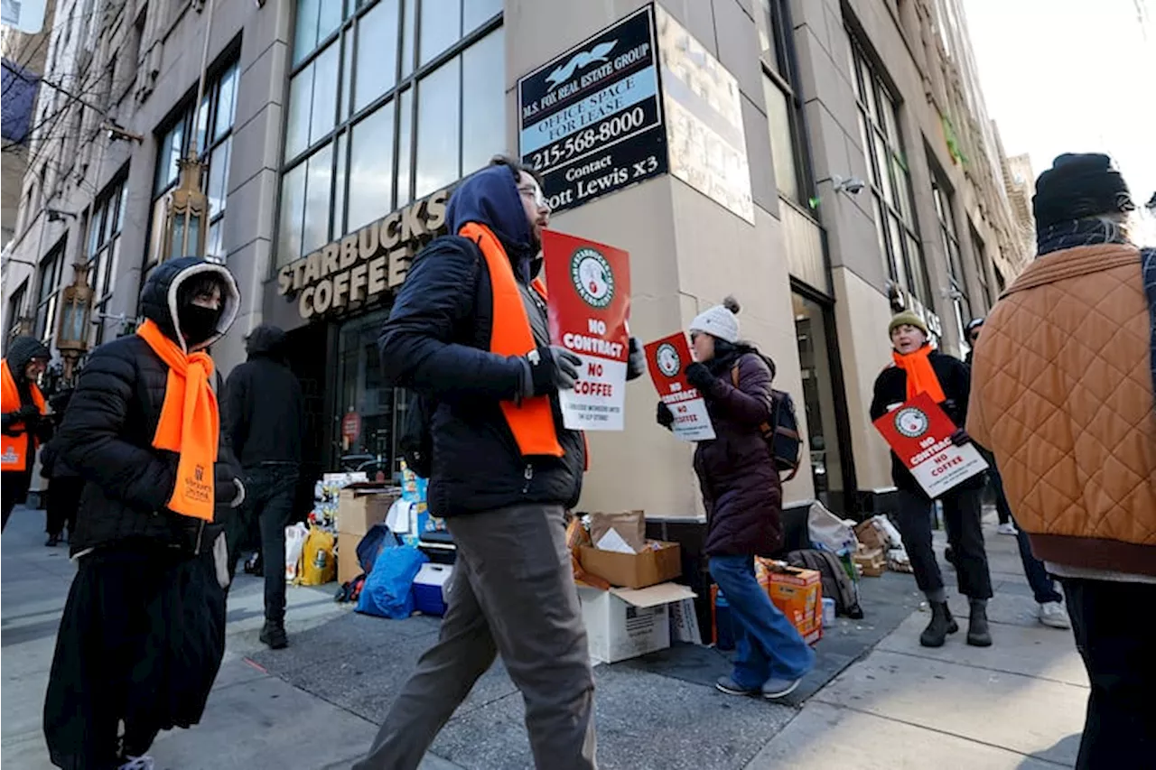 Center City Starbucks workers join multi-city strike, claiming unfair labor practices