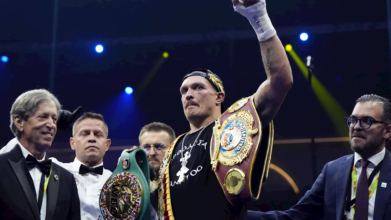 Boxe: Oleksandr Usyk bat encore Tyson Fury et garde ses ceintures mondiales après un combat énorme