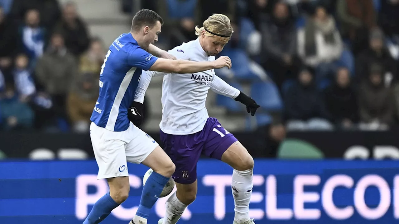 Pro League: Genk domine Anderlecht et met fin à la série d'invincibilité de 11 matchs des Mauves