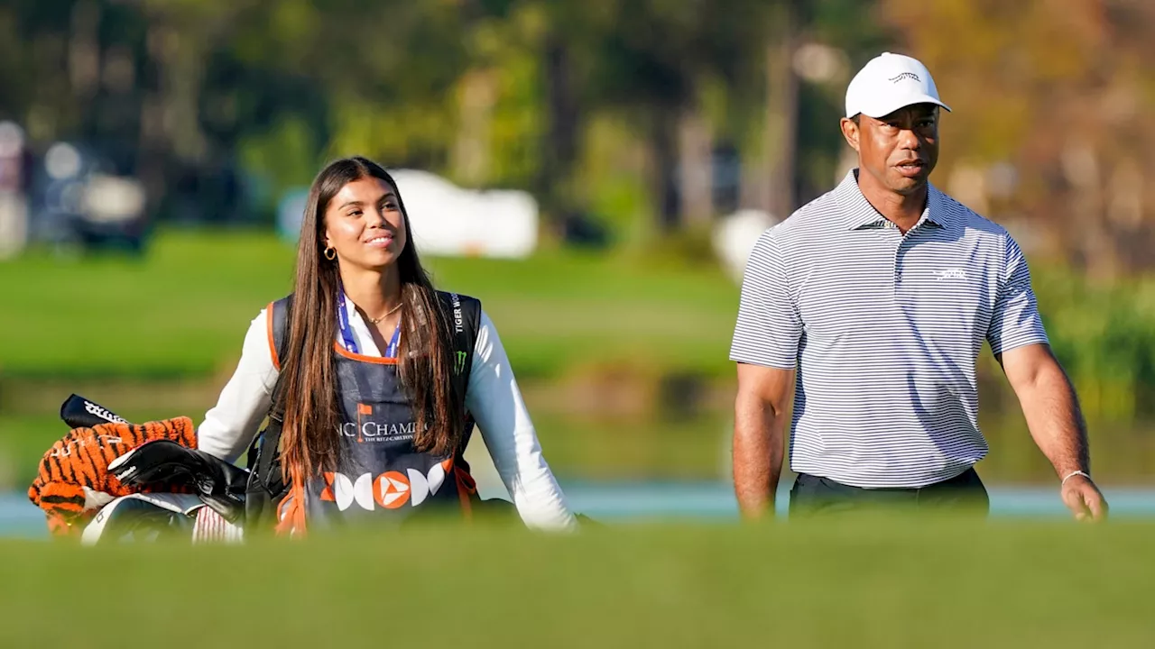 Tiger Woods' daughter Sam joins dad, Charlie in Sunday Red as caddie