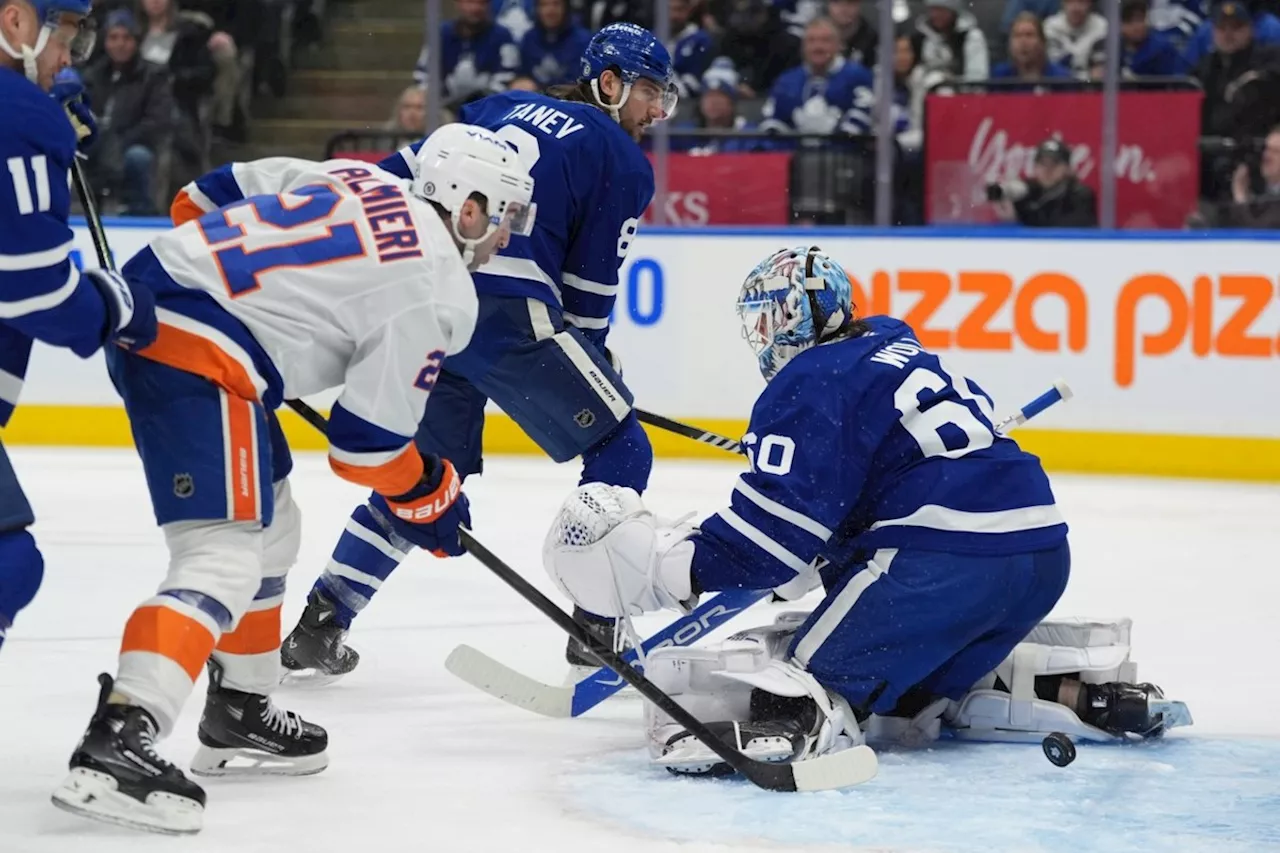 Horvat powers Islanders over Leafs; Toronto captain Auston Matthews sits with injury