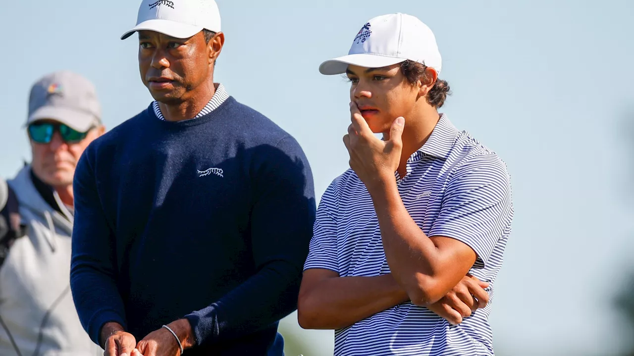 Sam Woods puts brother Charlie in his place as Tiger lines up shot at PNC championship...