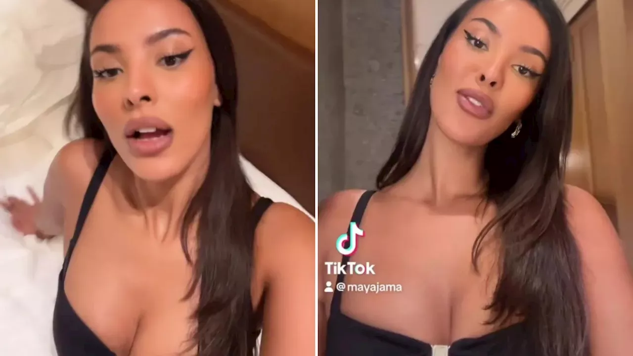 Maya Jama sizzles in plunging black dress as she enjoys trip to Rome ahead of All Stars filming...