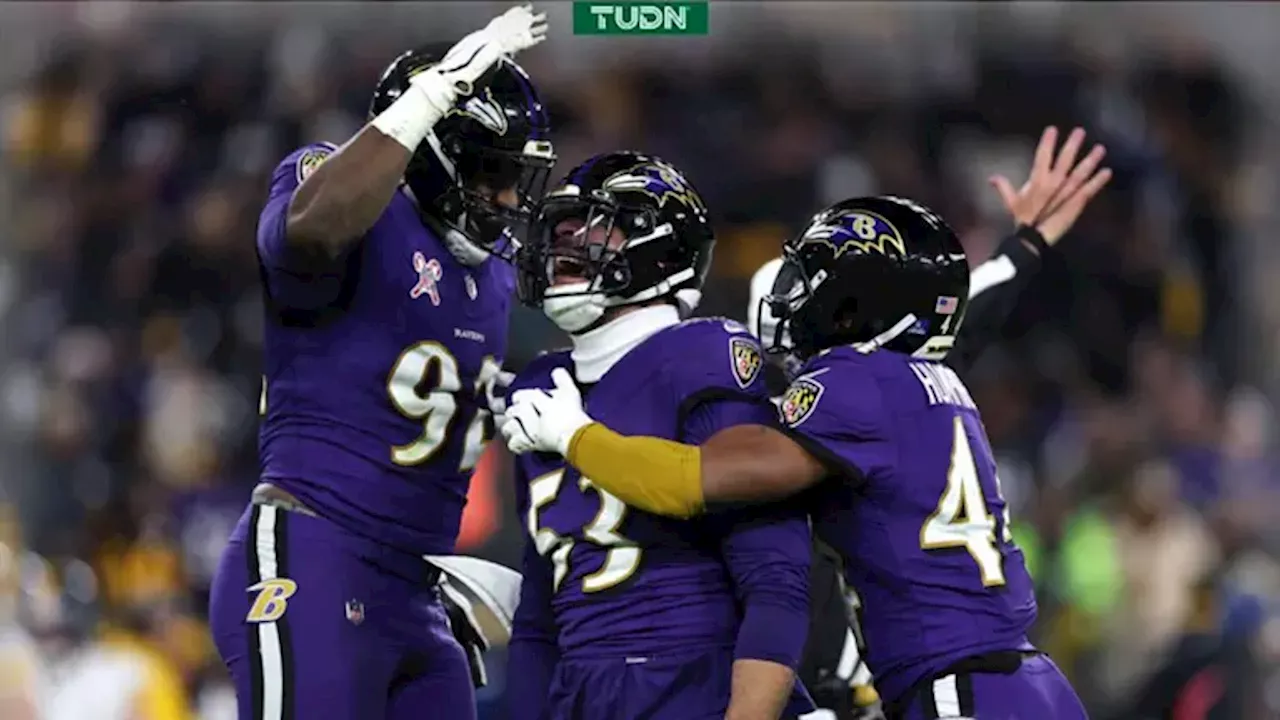 ¡Aseguran Ravens boleto a la postemporada al derrotar a Pittsburgh!