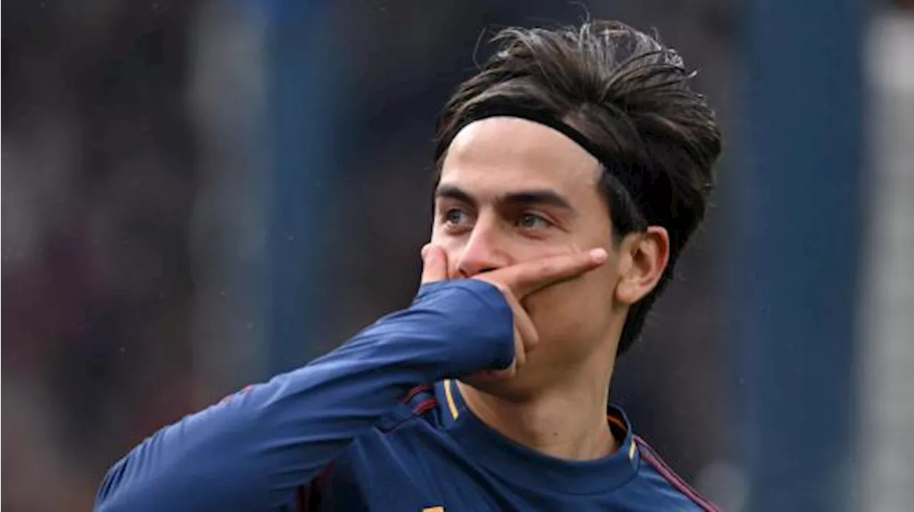 Roma, Dybala su Instagram: 'Gran bella partita, grazie nostri ai tifosi'