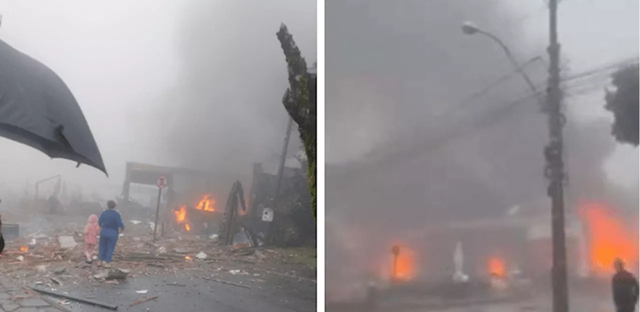 Bombeiros iniciam retirada de corpos de acidente aéreo em Gramado