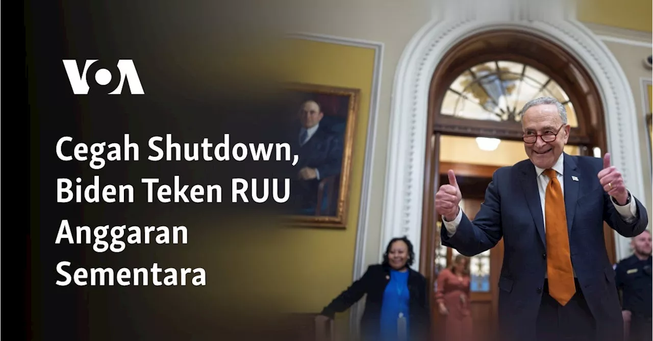 Cegah 'Shutdown', Biden Teken RUU Anggaran Sementara