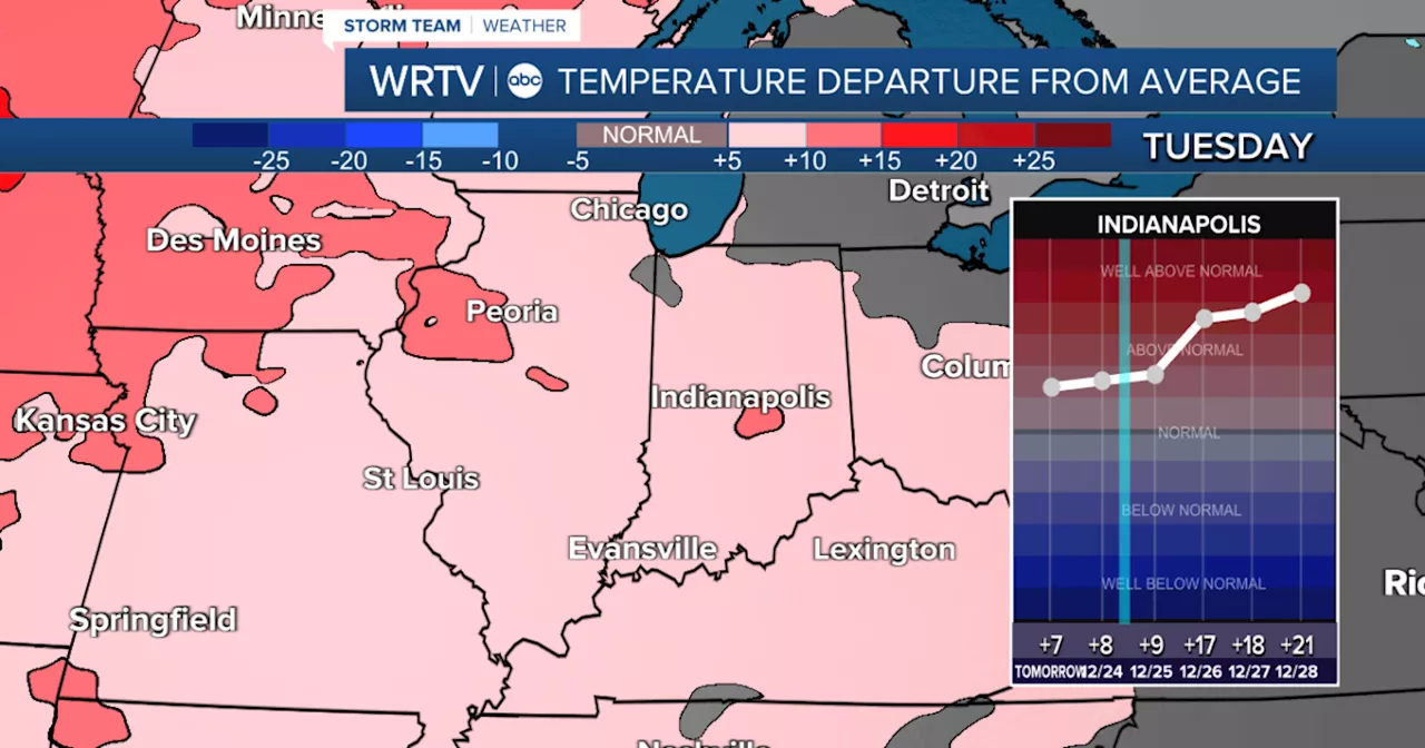 Temperatures climb ahead of Christmas