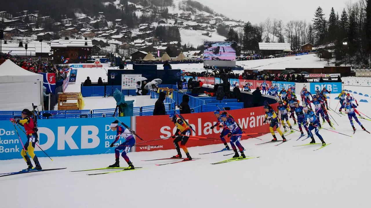 Biathlon-Massenstart in Annecy: Grotian gewinnt vor Preuß