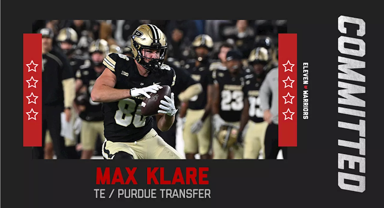 Former Purdue Tight End Max Klare Commits to Ohio State