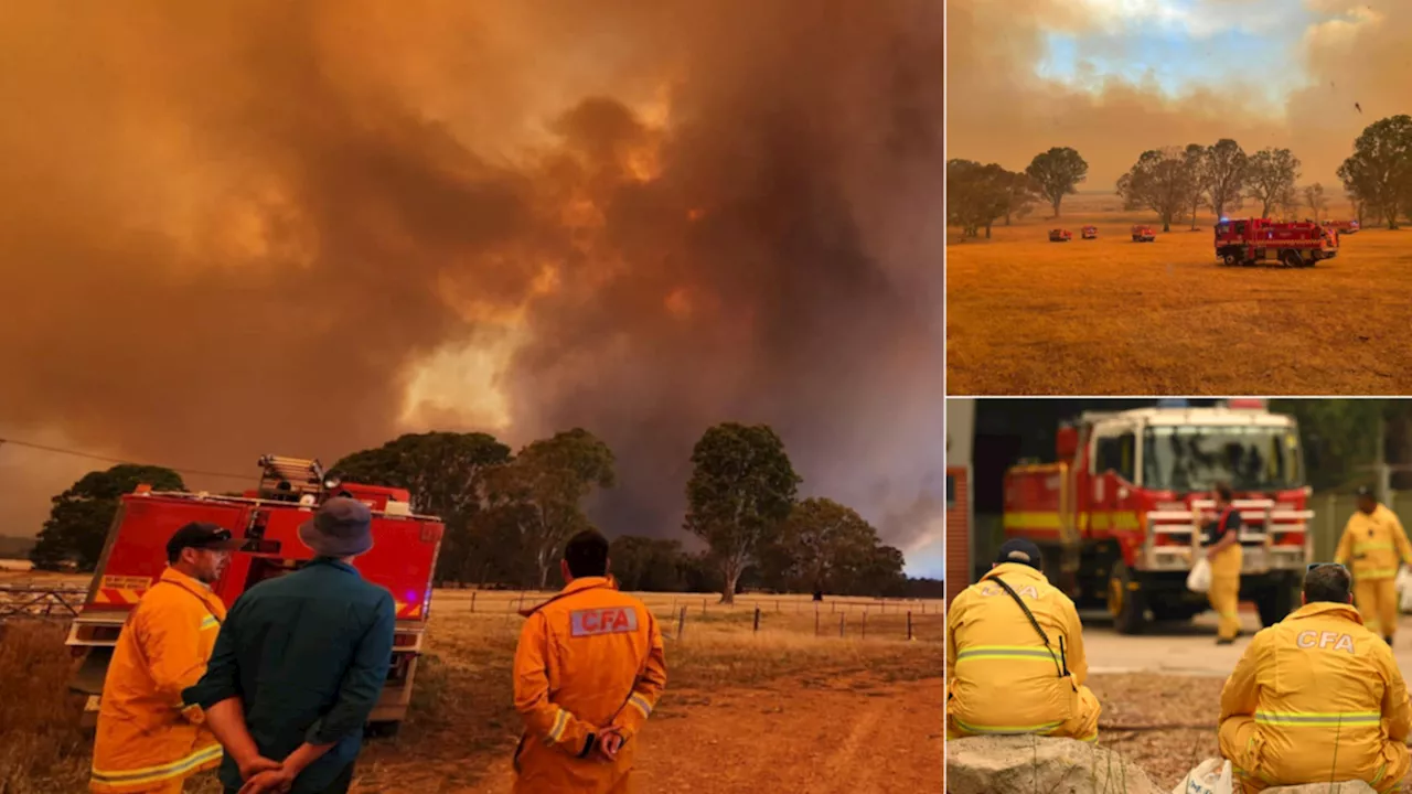 Residents still on bushfire alert as blaze burns out of control ahead of catastrophic 40C weather forecast