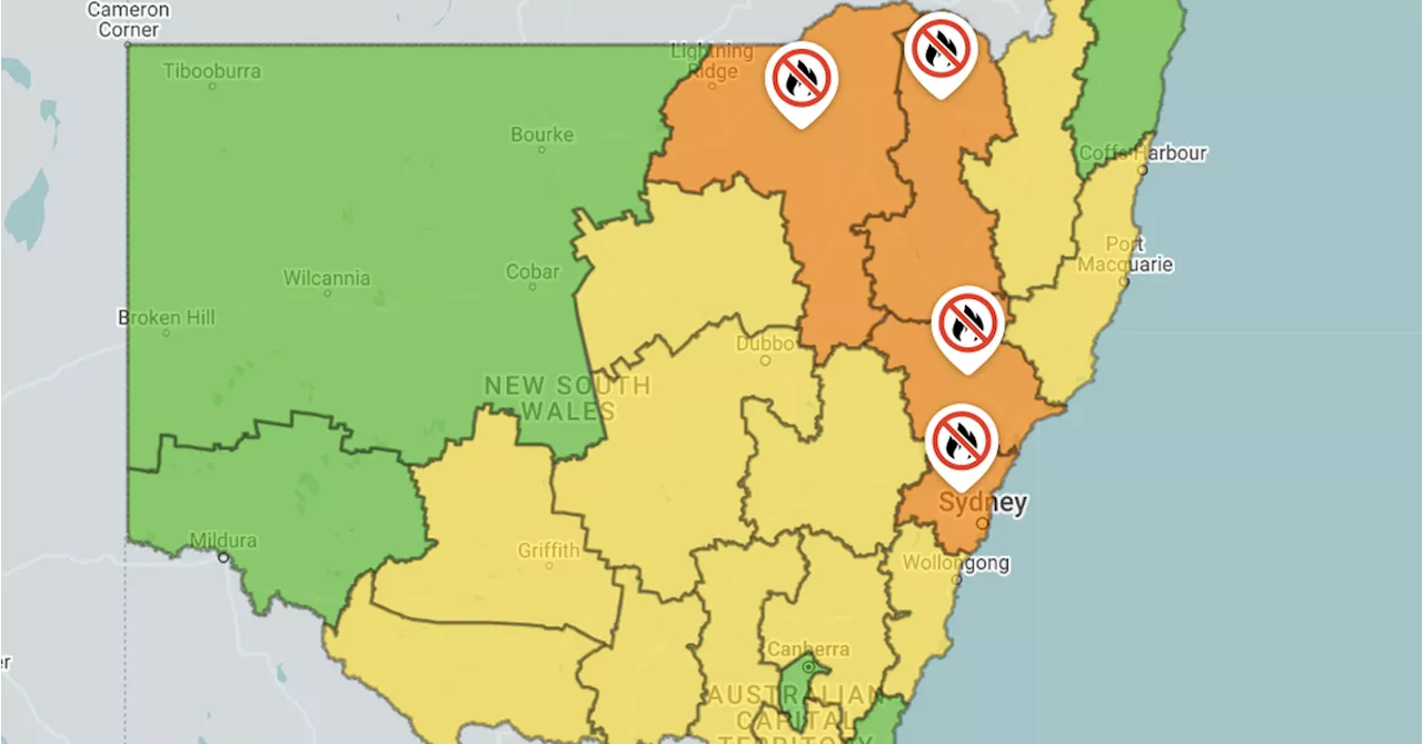 Sydney under total fire ban as bushfire danger levels hit extreme