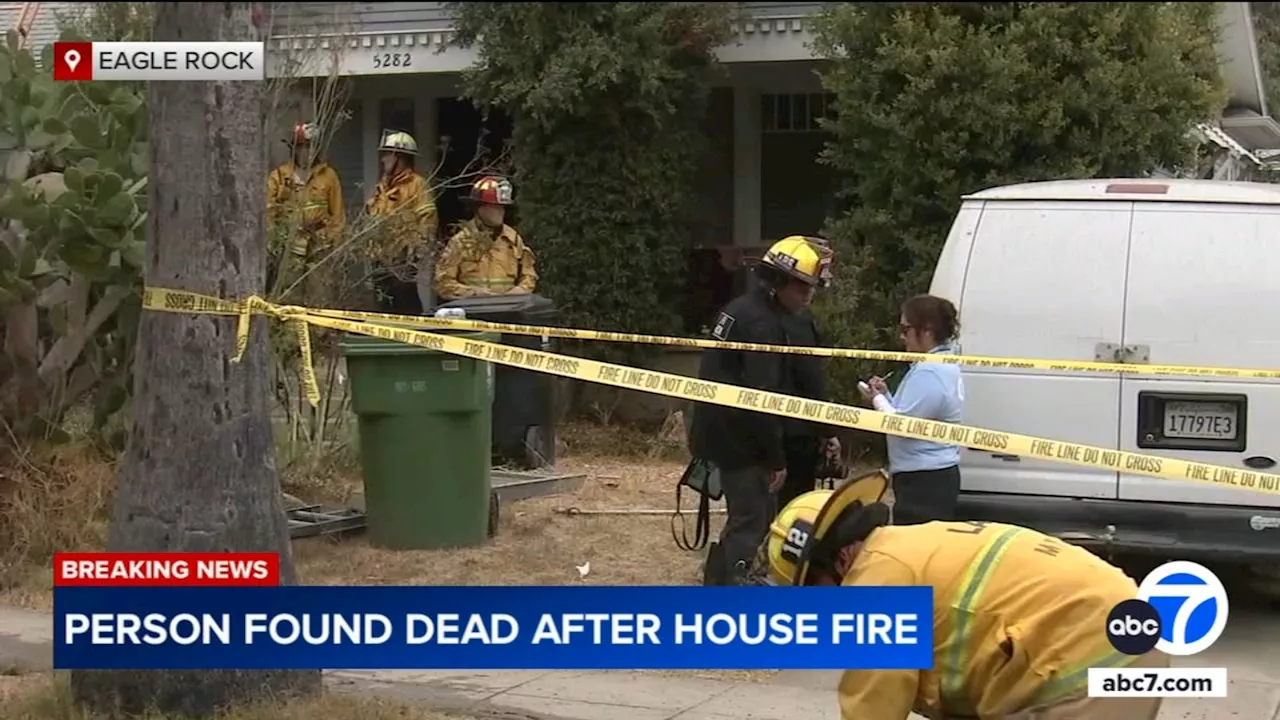 72-year-old handicapped man found dead after house fire in Eagle Rock, LAFD says