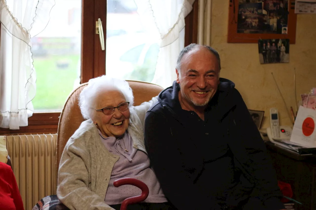 Renée Debaye, 103 ans, doyenne de Sarcus dans l'Oise, fête son anniversaire