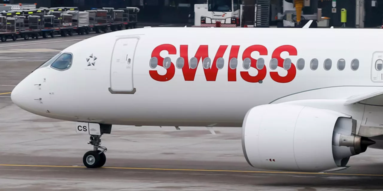 Swiss Airbus Notfall landen in Graz