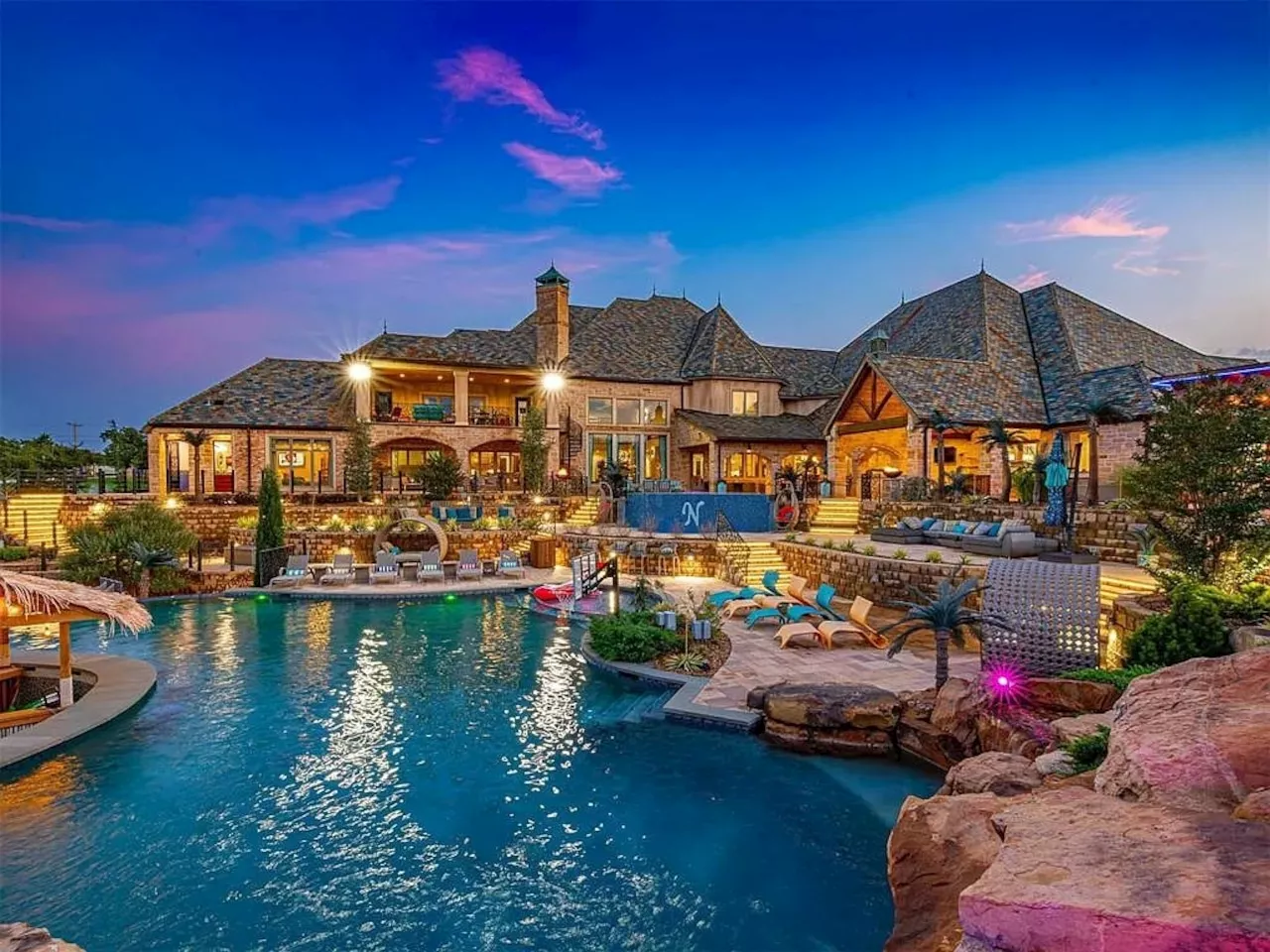 Massive Oklahoma Mansion With Bowling Alleys and 17 Bathrooms Listed For $16.5 Million