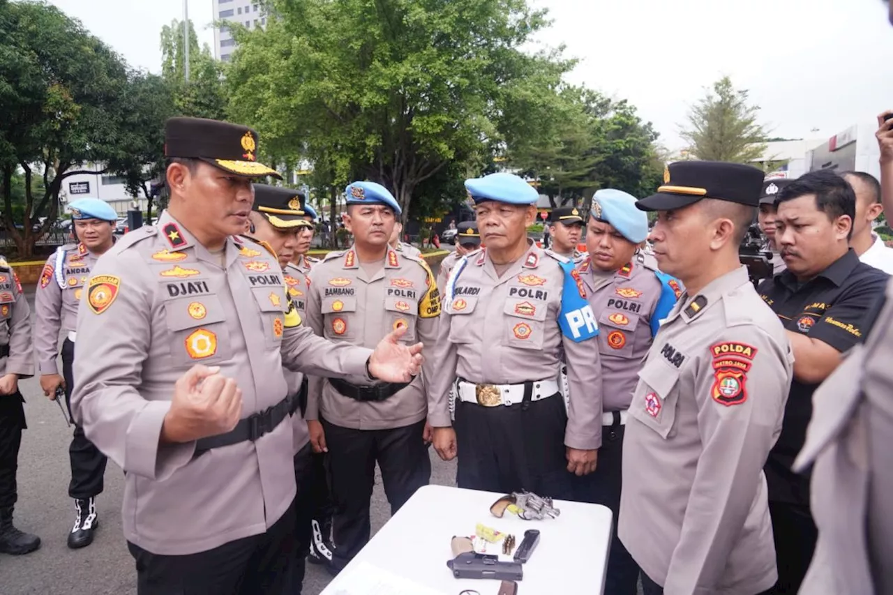 Polda Metro Jaya gelar apel pemeriksaan senpi cegah penyalahgunaan