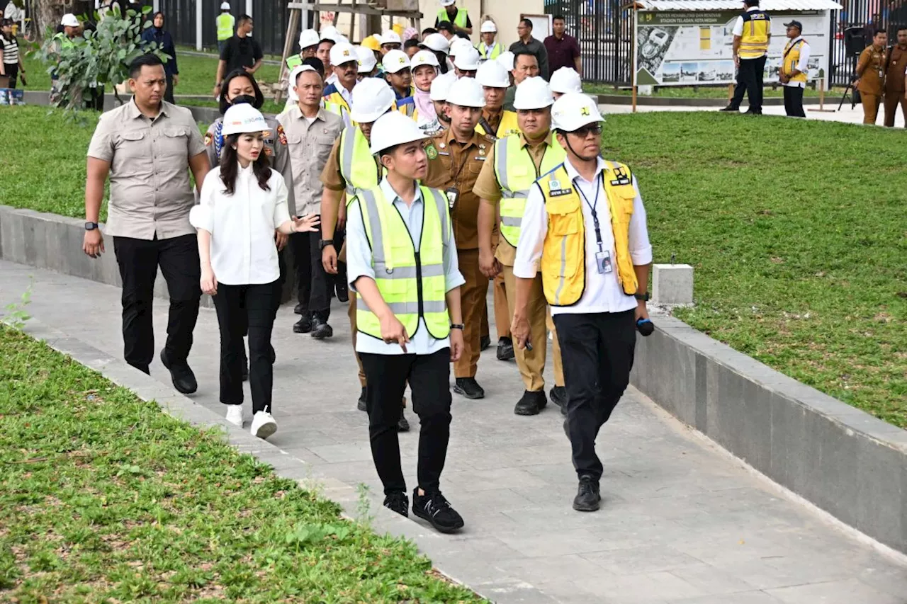 Wakil Presiden Gibran Rakabuming Raka Tinjau Revitalisasi Stadion Teladan Medan