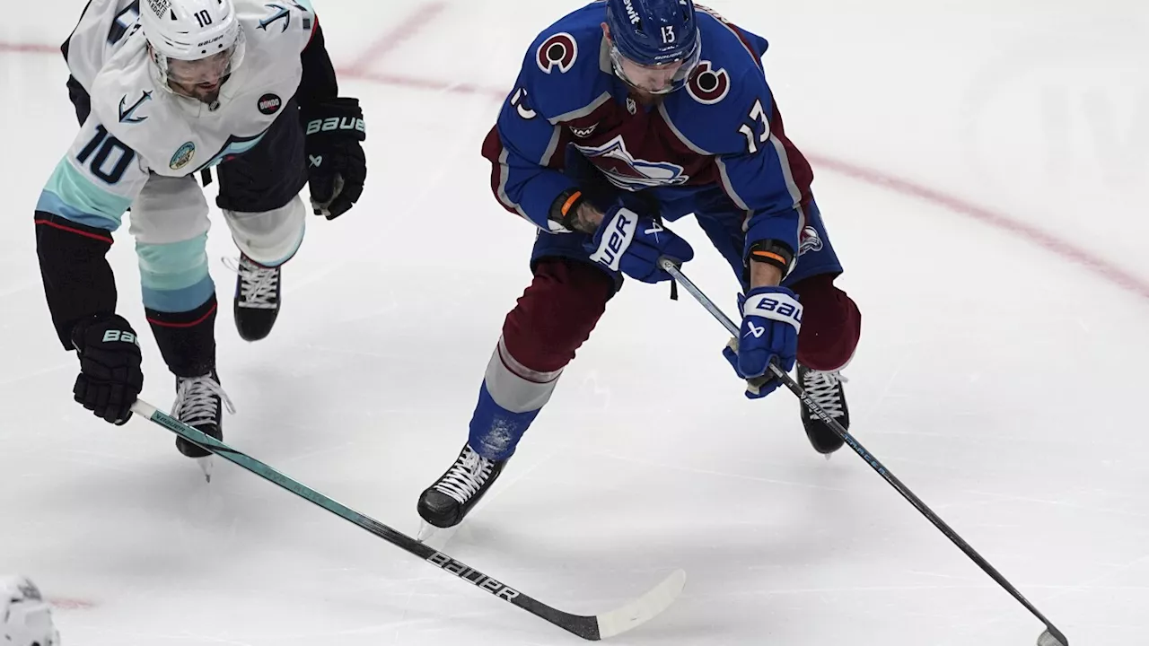 Kiviranta records hat trick, MacKinnon notches 2 assists as Avalanche beat Kraken 5-2