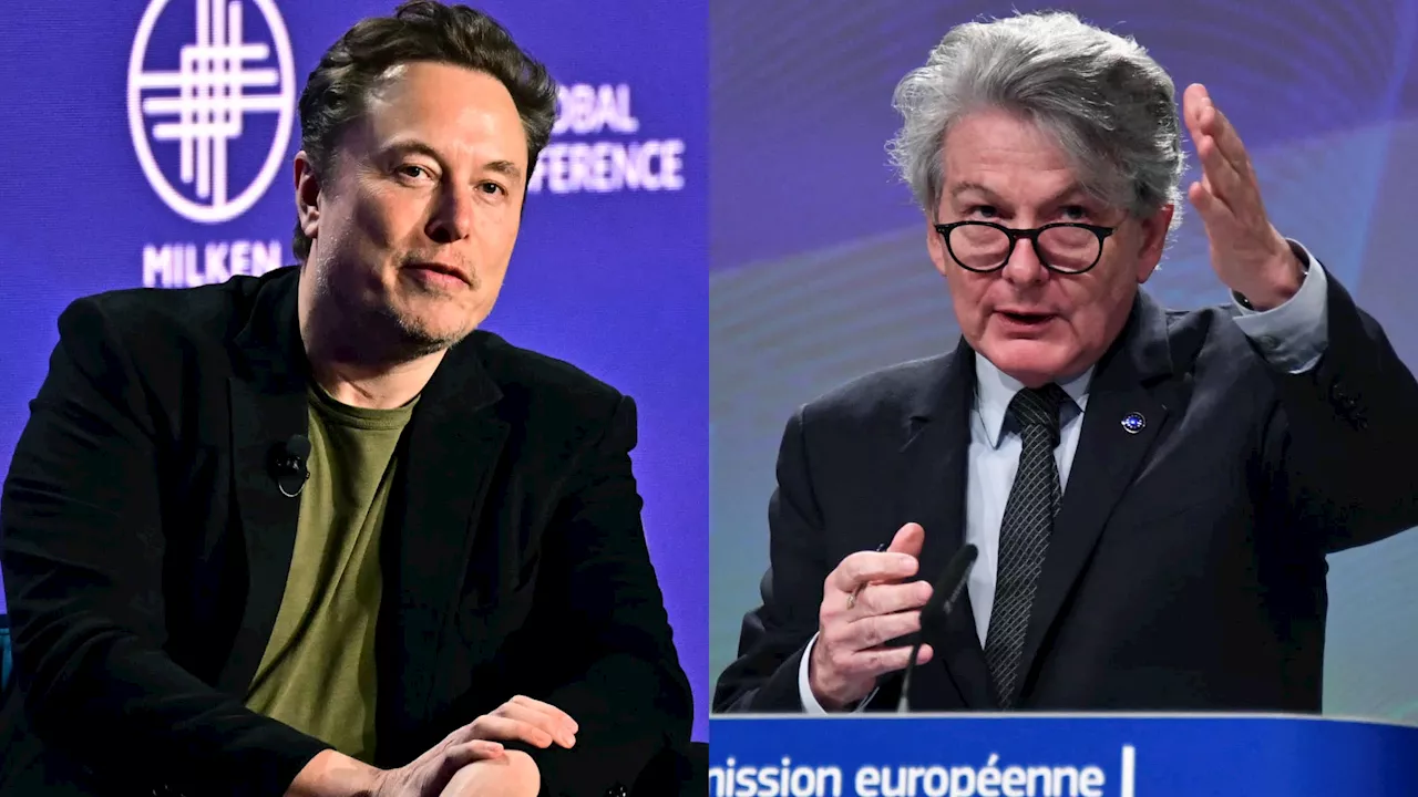 'La seule raison pour laquelle tu ne parles pas allemand': Elon Musk répond à Thierry Breton, qui l'accuse...