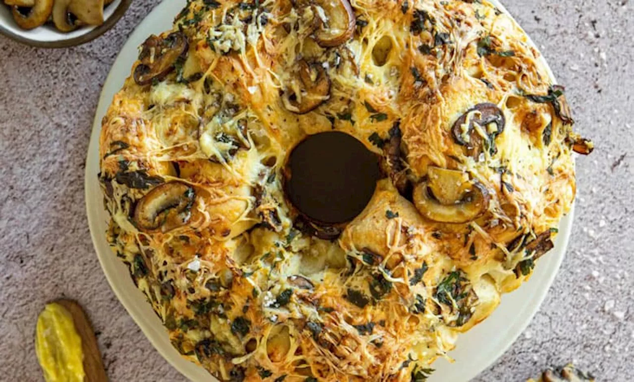 Meat-free Monday just got better with cheesy mushroom bread