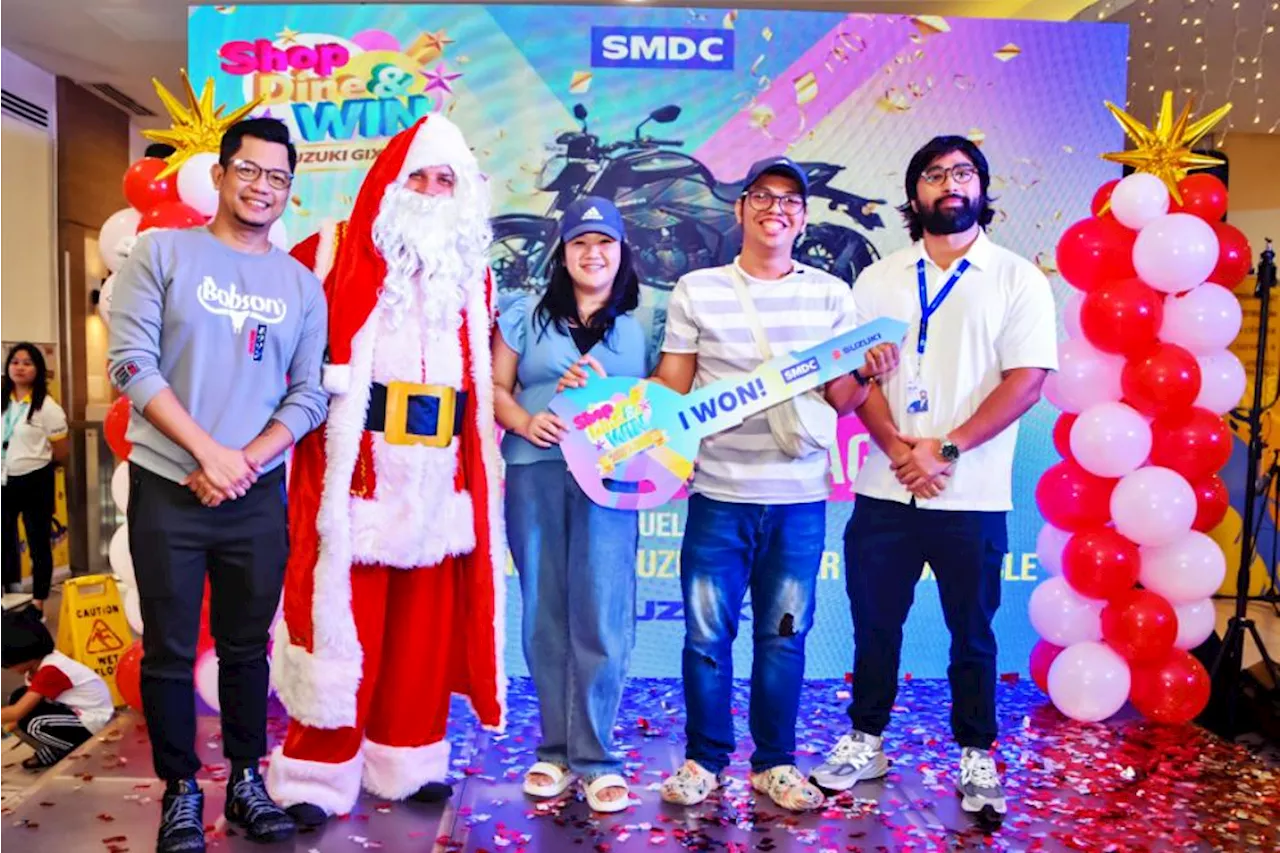 Lucky Shopper Wins Motorcycle at SMDC Mall Promo