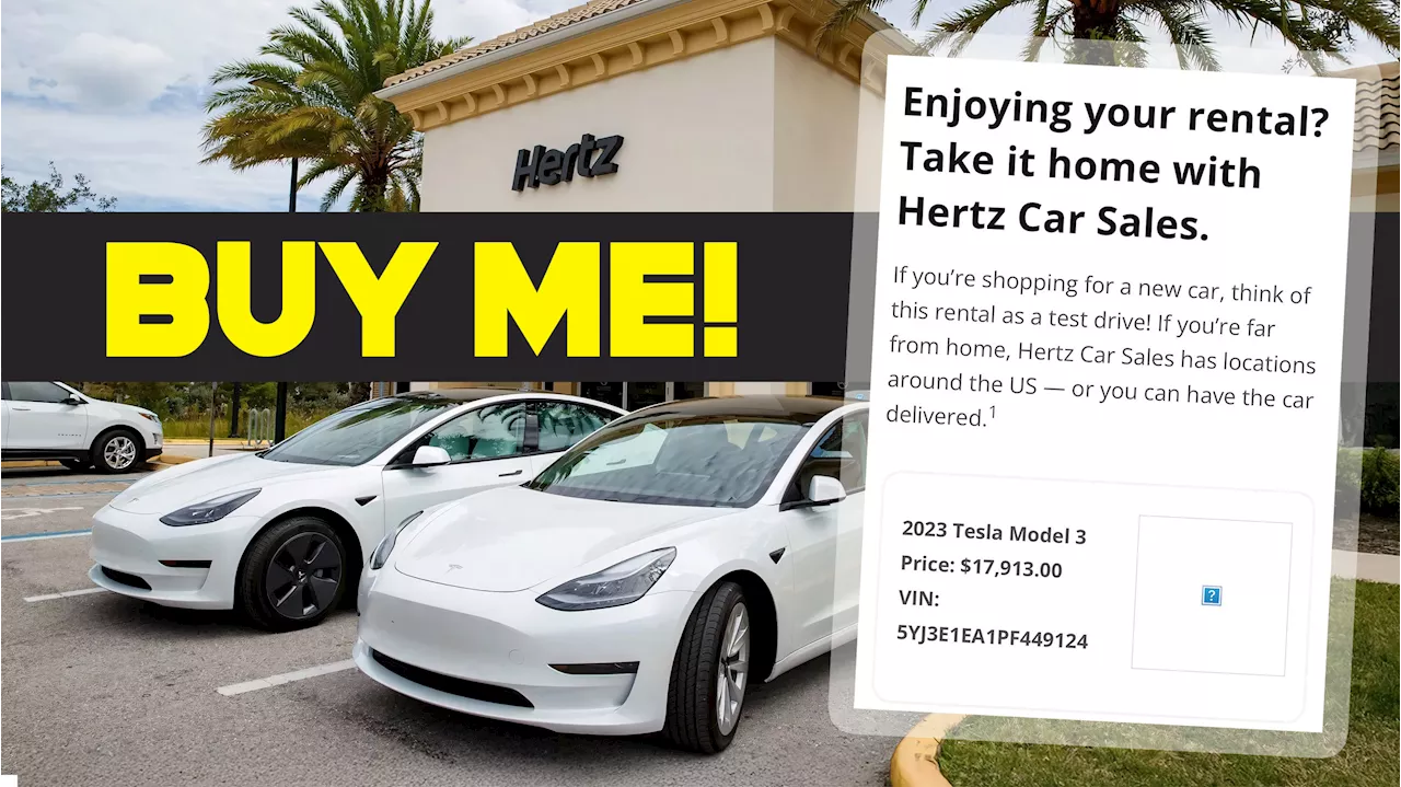 Hertz Offers Tesla Model 3 for Under $18,000 to Renters