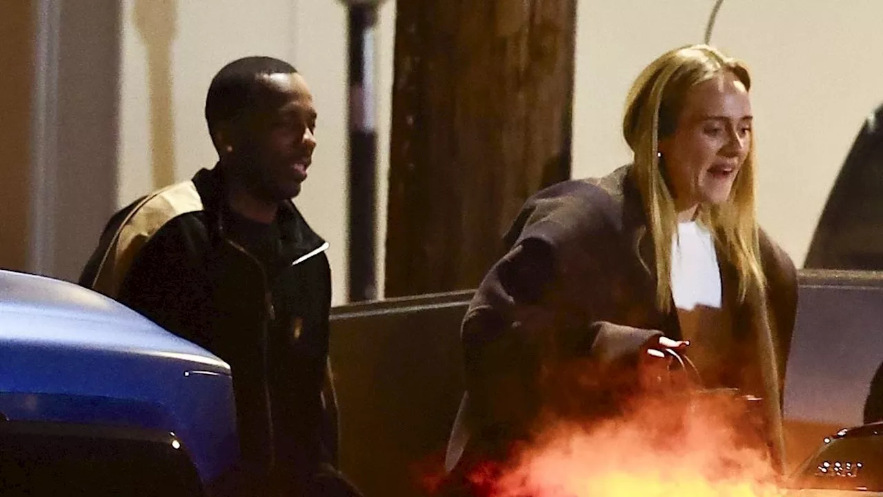 Adele enjoys romantic dinner with fiancé Rich Paul in LA ahead of plans to marry and welcome a...