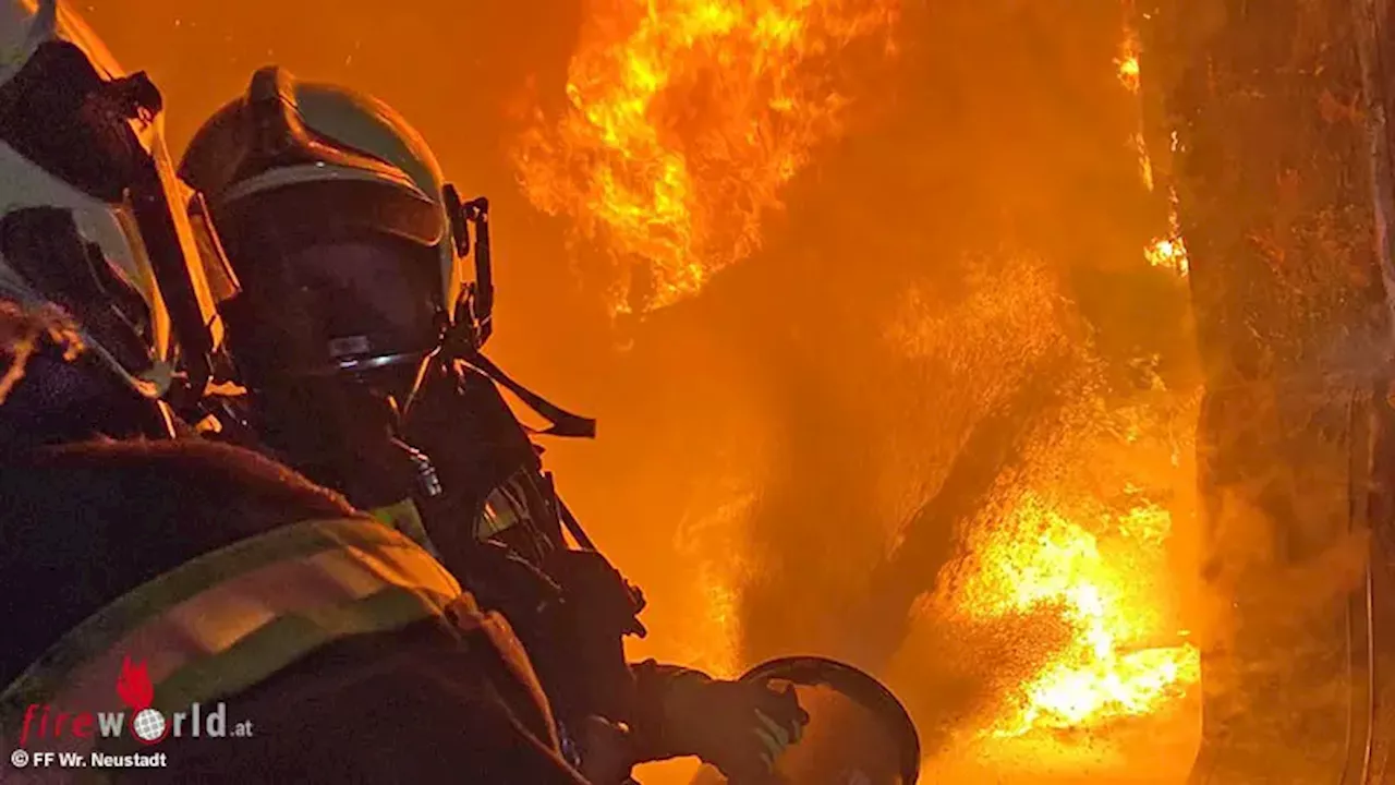 Brand auf der Südautobahn bei Wiener Neustadt