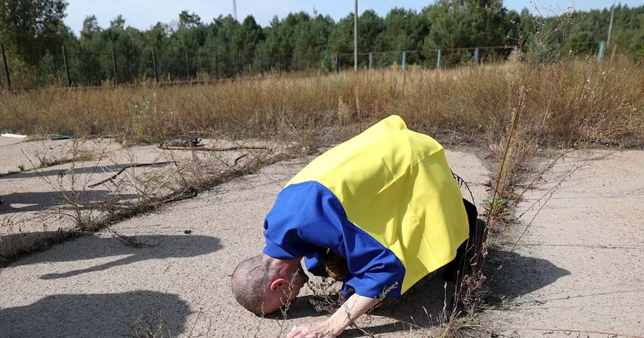 Ukrainische Soldaten von russischen Soldaten exekutiert