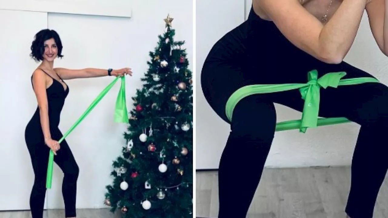 5 esercizi con l'elastico semplici e veloci che puoi fare ovunque durante le festività