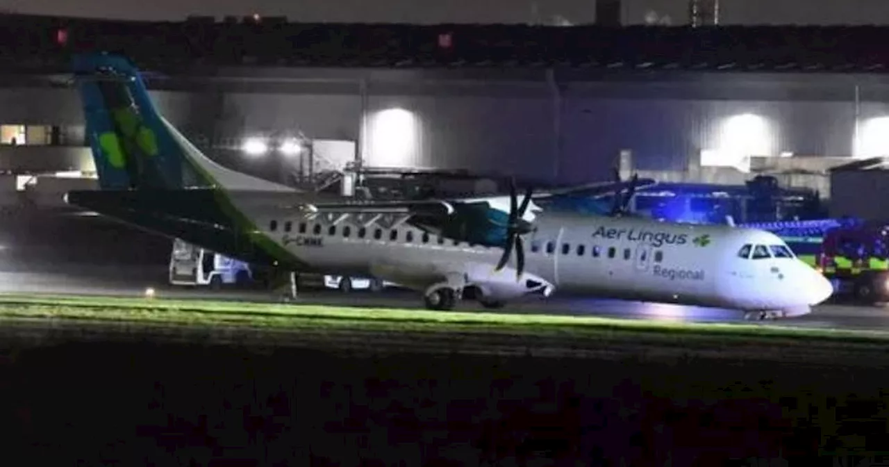 Aer Lingus Flight Nose Wheel Collapses at Belfast City Airport