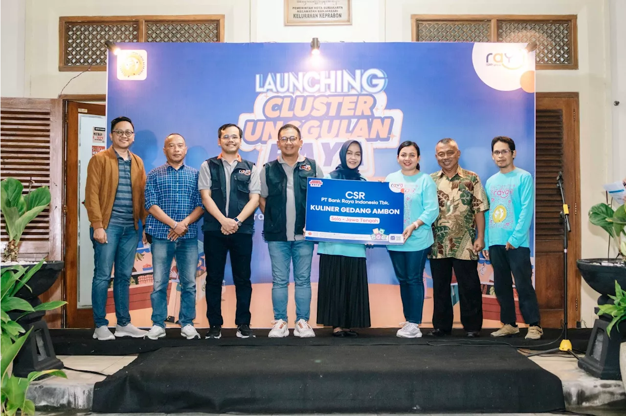 Bank Raya Resmikan Cluster Unggulan Gedang Ambon Solo, Dorong Cerdas Kelola Usaha