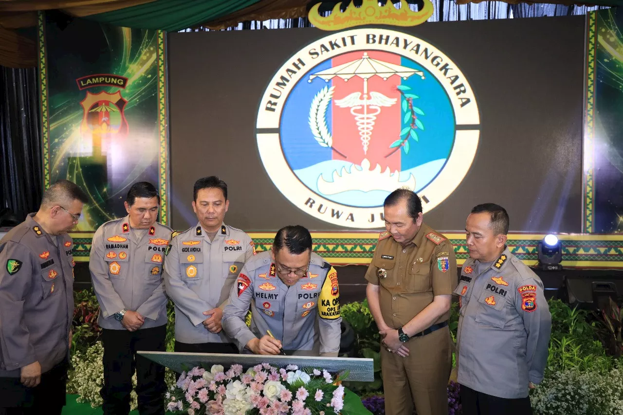 Kapolda Lampung Buka Gedung Layanan Utama Rumah Sakit Bhayangkara Ruwa Jurai