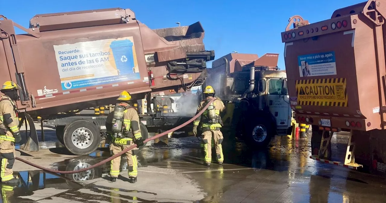 Firefighters contain Southside trash truck fire