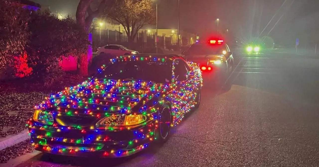 California Highway Patrol Warns Against Illegal Christmas Car Decorations