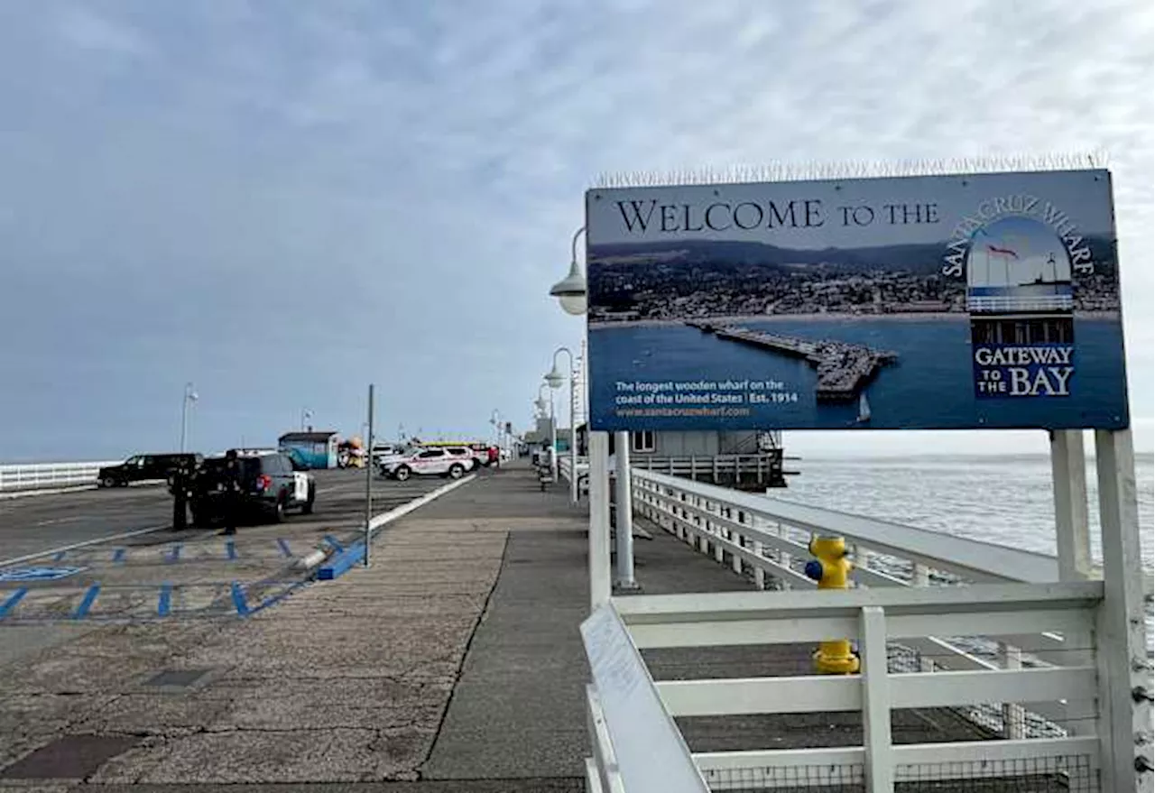 Part of Santa Cruz Wharf Collapses Amid Storm