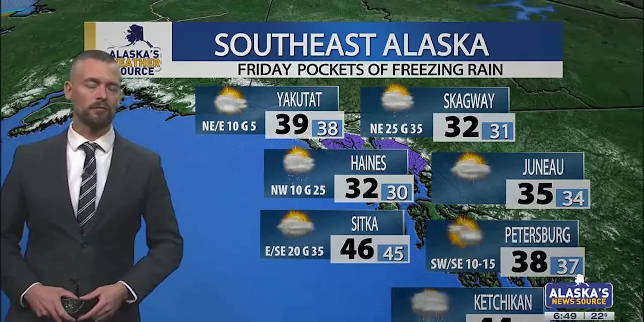 Alaska to See Warm Weather and Potential for Freezing Drizzle