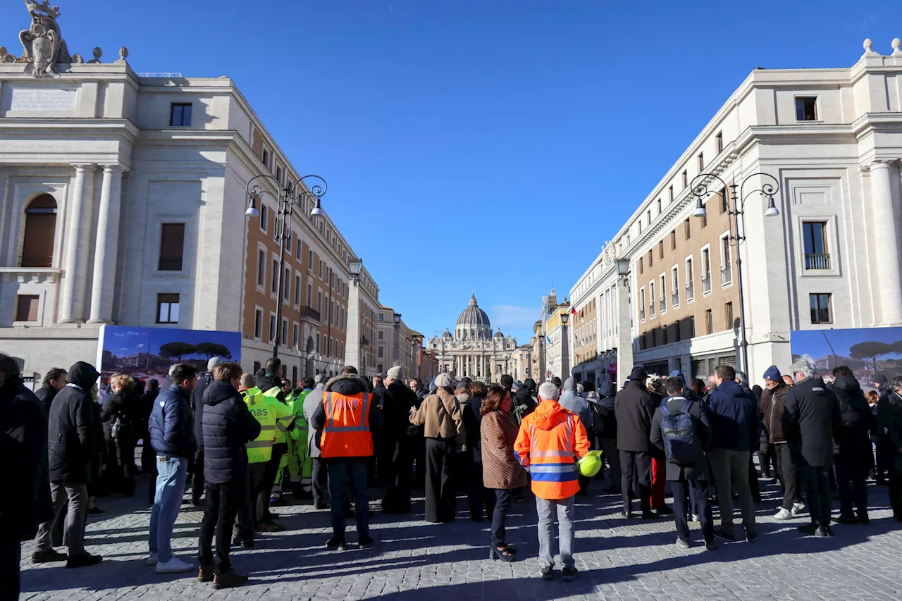 Inauguran la Nueva Plaza Pia en Roma, un Espacio Peatonal para el Jubileo