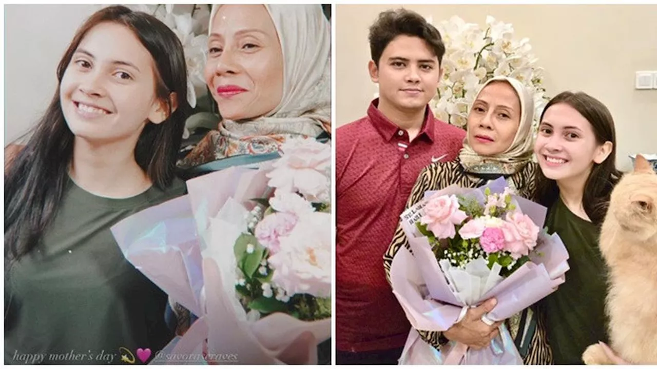 6 Potret Richelle Beri Kejutan Ibunda di Hari Ibu, Sandrinna Tak Hadir