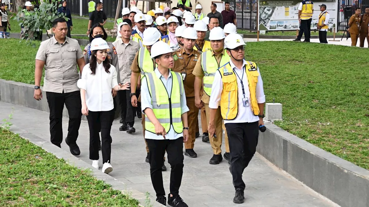 Wapres Gibran Tinjau Revitalisasi Stadion Teladan di Medan