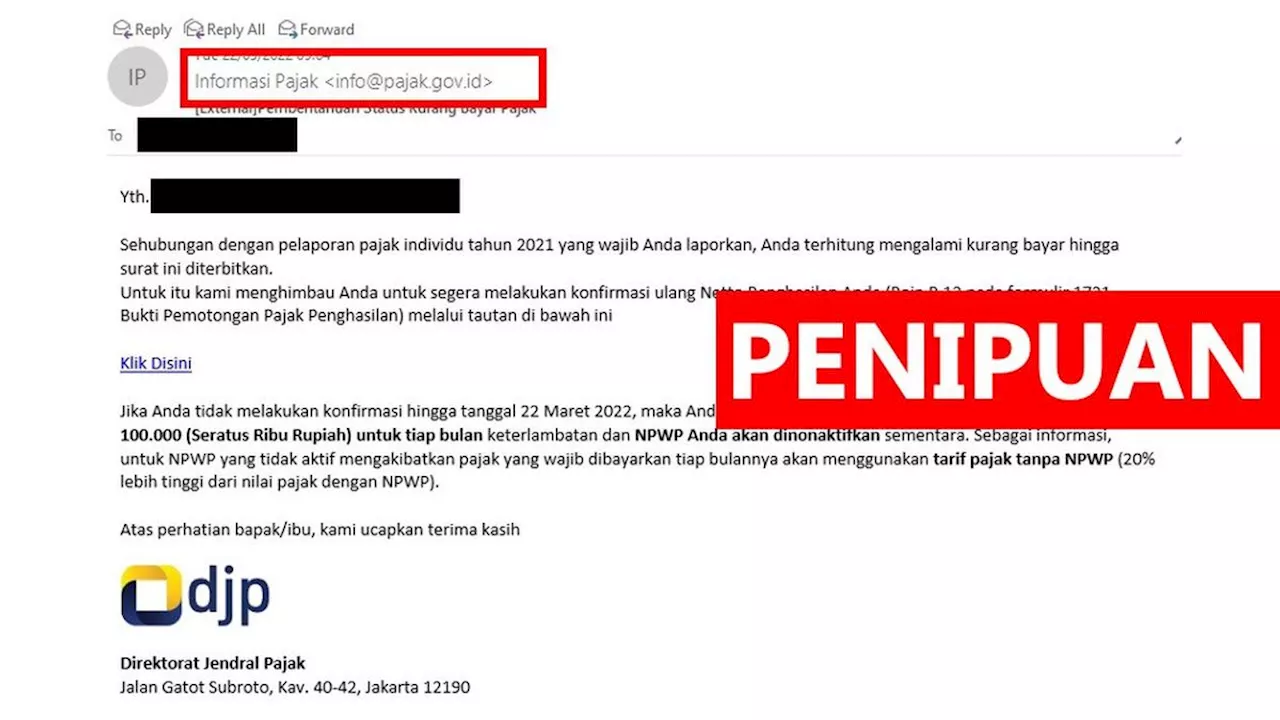 Waspada Penipuan Bermodus Petugas Pajak, Curi Data Pribadi Masyarakat