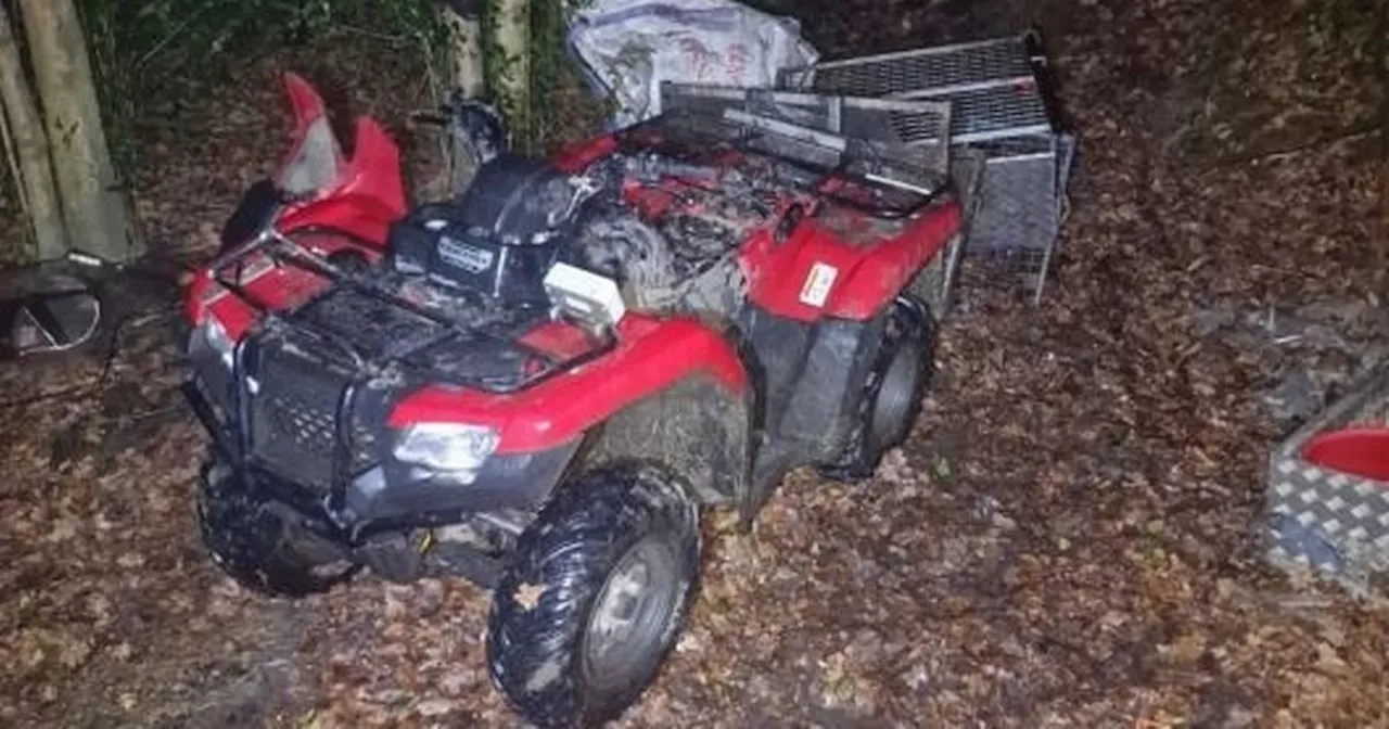 Stolen Quadbike Recovered, Thieves Escape