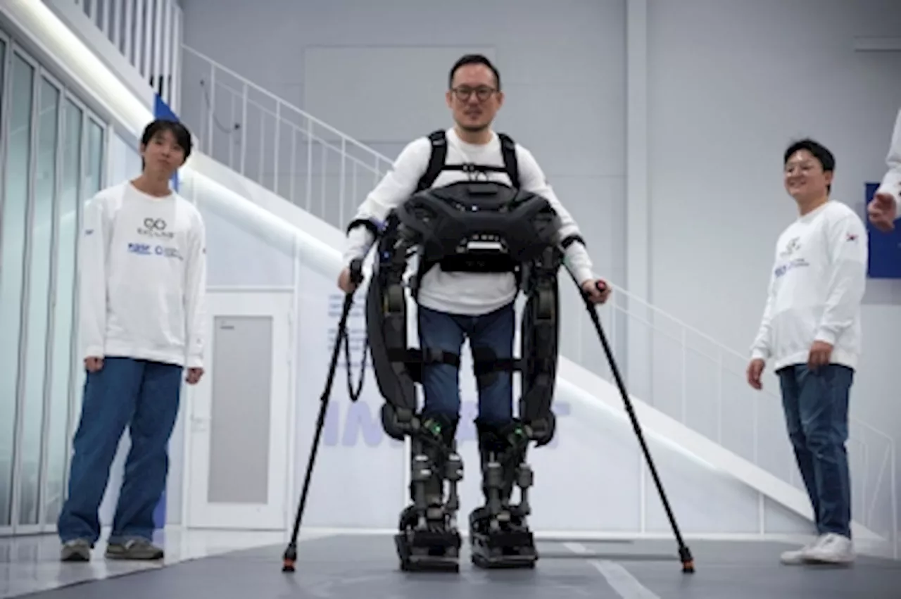 South Korea’s ‘Iron Man’-inspired wearable robot suit helps paraplegics walk again