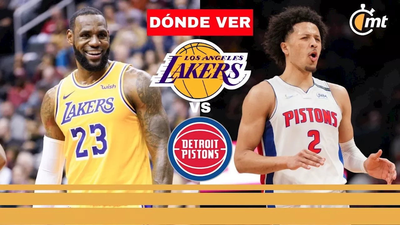 Lakers vs Pistons HOY: ¿A qué hora y dónde VER partido NBA 2024?