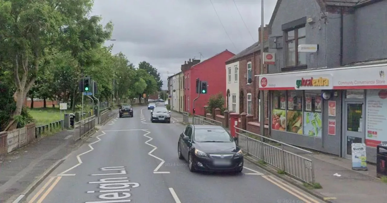 Road Closed in Leigh After Bicycle Collision with Car