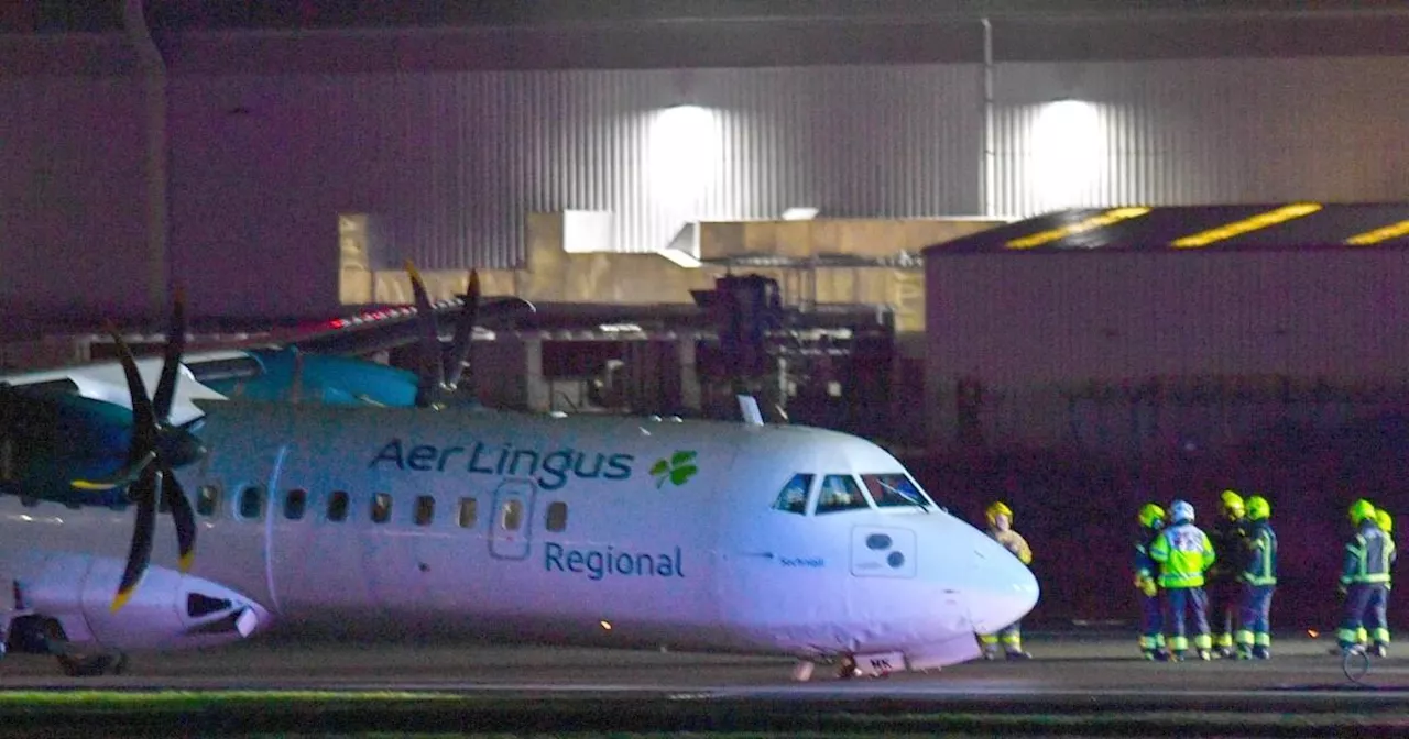 Belfast City airport flights cancelled after plane's nose wheel collapsed during landing