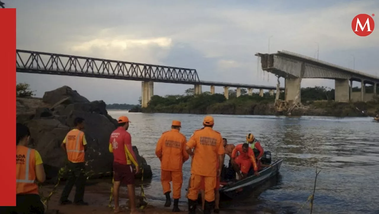 Derrumbe de Puente en Brasil deja al menos Dos Muertos y 12 Desaparecidos