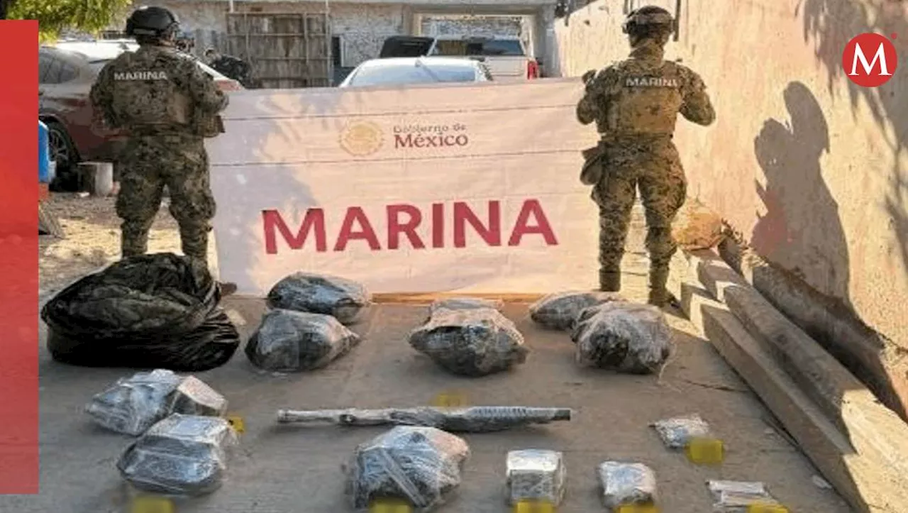 Federales desmantelan 2 narcolaboratorios y aseguran armas y plantas de mariguana en Sinaloa