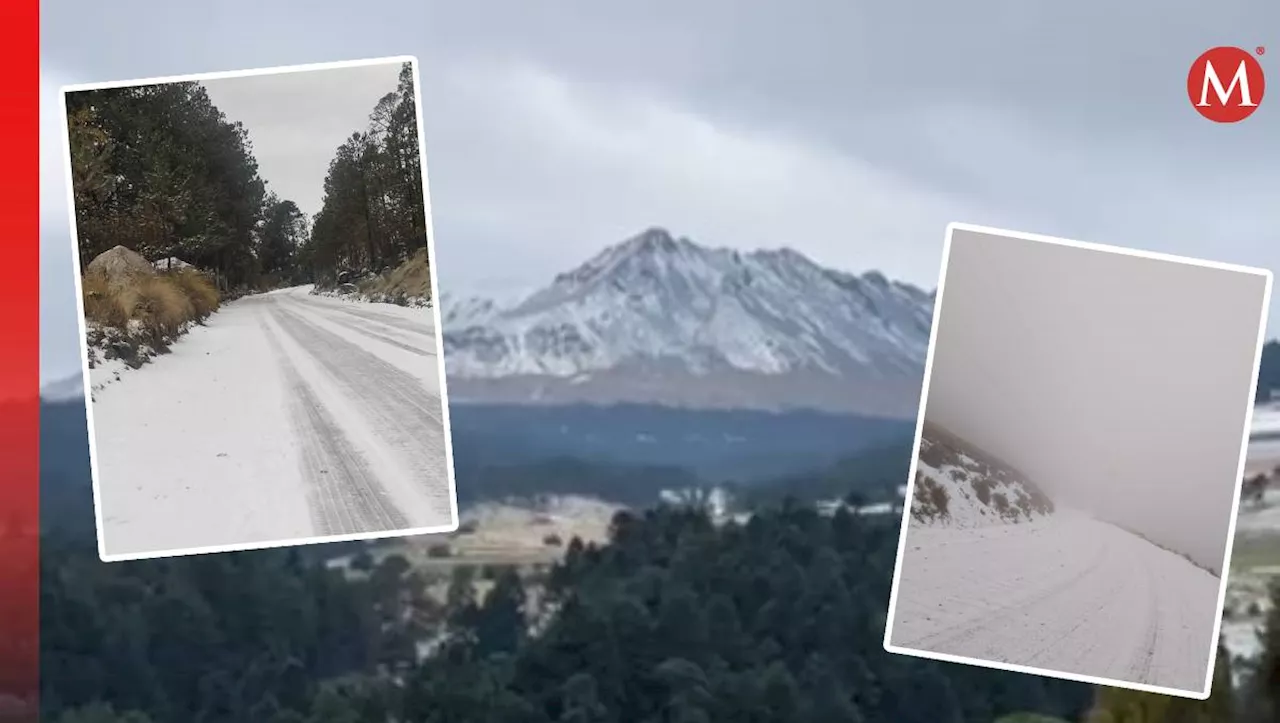 Nevado de Toluca registra la primera nevada de la temporada, pero permanece cerrado